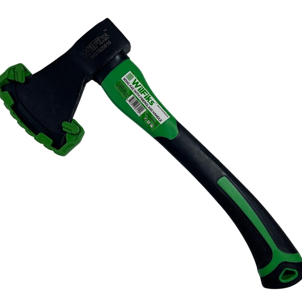 WilFiks 800g Axe with Fiberglass Handle Forged Carbon Steel Hatchet NEW $31.99